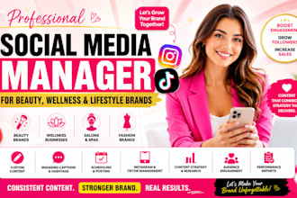 be your social media manager for beauty wellness salons spas brands