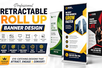 retractable banner billboard design roll up banner retractable banner design