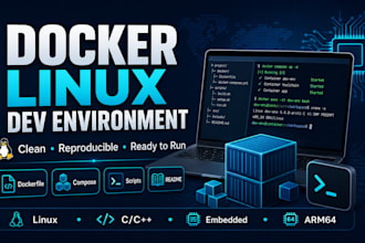 create docker environment for linux development