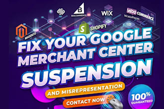 fix suspended google merchant center misrepresentation product disapproval issue