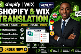 translate shopify wix store products weglot multilingual english german french