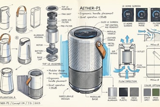 do industrial product design sketches