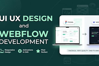 do UI UX design and webflow development