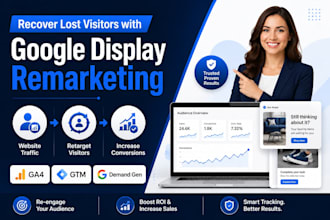 setup google display remarketing campaign to recover lost website visitors