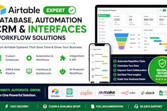 build airtable automation, airtable database airtable CRM automation ai workflow