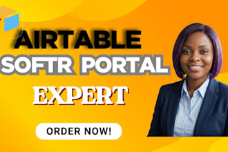 be airtable database expert, airtable CRM automation and softr client portal