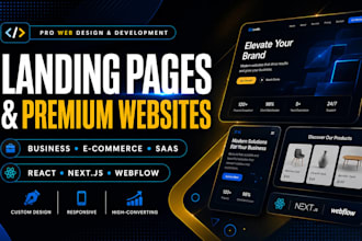 design and develop premium custom landing pages and websites