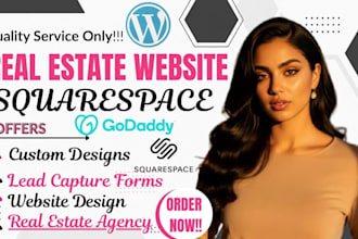 design godaddy site,squarespace,wp website for real estate agency, truck drivers