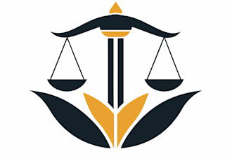 design a modern legal logo for law firms and lawyers