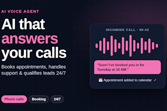 build an ai voice agent for phone calls, booking, and customer support