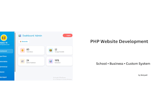 develop a custom PHP website for your school or business