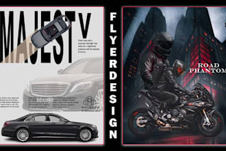 create modern flyer designs in photoshop and illustrator