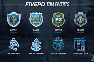 develop custom fivepd script, police system, and sever setup