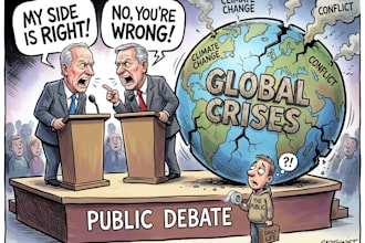 create digital political cartoon for political cartoon