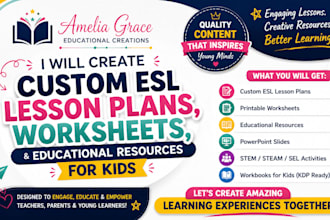 create custom esl lesson plans, worksheets, and educational resources for kids