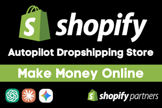 create autopilot shopify dropshipping store