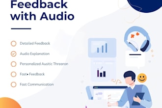provide ielts writing task 1 and 2 feedback with personalised audio