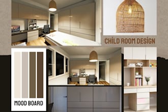 design professional interior mood boards