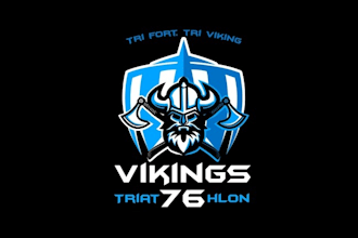 design professional viking triathlon club logo