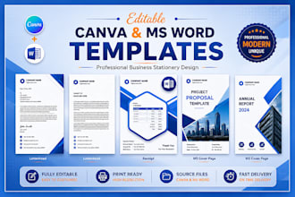 design editable canva and microsoft word templates