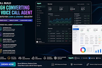 build high converting ai voice call agent website for loan and lending industry