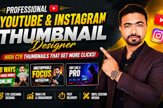 design viral youtube and instagram thumbnail designs