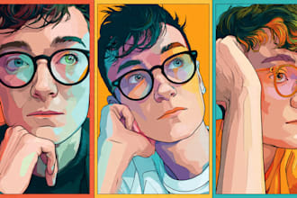 draw cartoon portrait for you