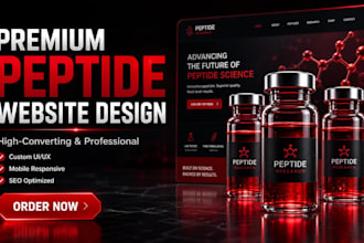 build peptide website peptide store research peptide woocommerce peptide website