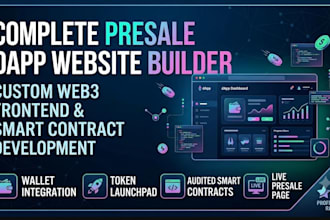 build a presale dapp website for your project