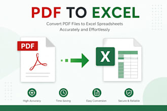 convert PDF to excel and image to excel professionally