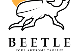 do unique vintage line art logo