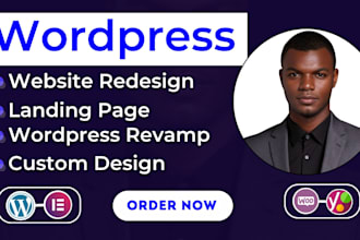 redesign wordpress website revamp, and customize  wordpress website