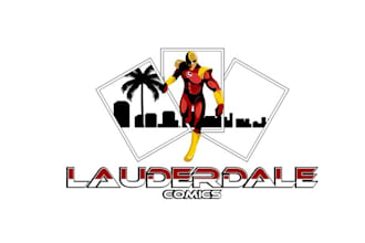 design custom comic book and game shop logo