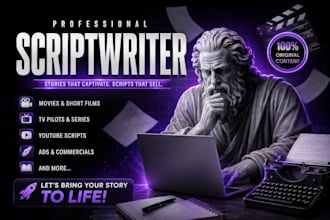 write professional scripts for short films, documentaries,