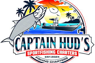 design a professional fish logo for seafood and aquatic brands