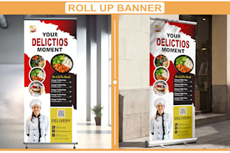 design impactful roll up banner design