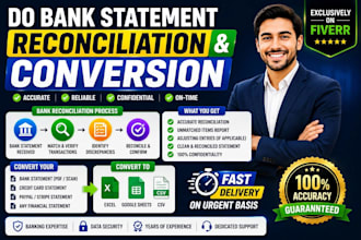 do bank statement reconciliation as you need