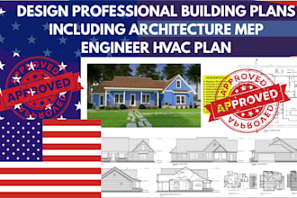 design professional building plans including architecture mep engineer hvac plan
