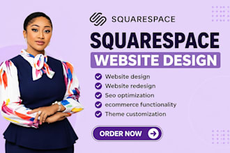 build squarespace website, design or redesign squarespace website development