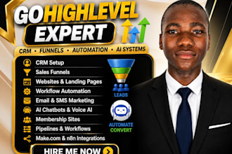 build gohighlevel ai chatbot, conversation ai, voice ai agent and automation