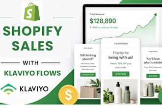build klaviyo email flows to increase shopify sales