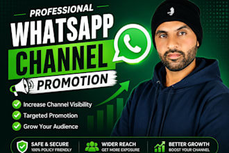 promote your whatsapp channel professionally