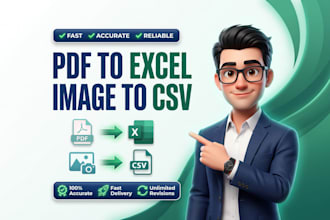 convert PDF to excel, word, CSV, json and editable formats