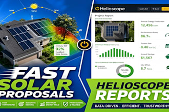 create fast helioscope solar sales proposals and shading reports