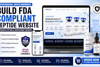 woocomerce peptide website research peptide fda complaint supplement website