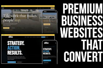 build a premium small business website with custom design and conversion