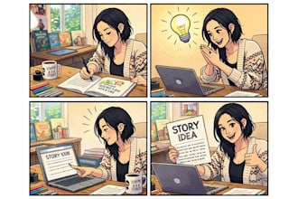 illustrate children story book illustration, story