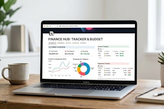 design a notion expense tracker template for budgeting and finance management