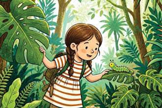 illustrate children story illustration and children book