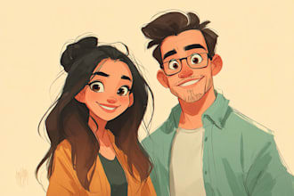 create enchanting fairytale couple digital art
